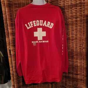 Lifeguard Maui Hawaii L/S T-shirt XL NWOT